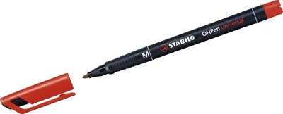 Zdjęcie produktu dla STABILO 843/40 10 markerów uniwersalnych OHPen czerwony 1.0 mm permanentny