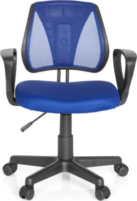 Zdjęcie produktu dla hjh OFFICE krzesło obrotowe dla dzieci KIDDY CD krzesło do biurka dla dzieci regulowana wysokość z podłokietnikami tkanina / siatka