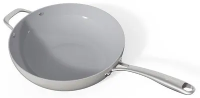 Produktbild von Safecourt Kitchen Keramische Wokpfanne - Ø 28 cm Wokpfanne - Induktion, Elektro, Keramik & Gas - PFAS & PTFE frei