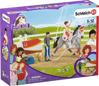 Produktbild von Schleich 42443 Horse Club Mia's vaulting set, 6.6 x 24.5 x 19 cm
