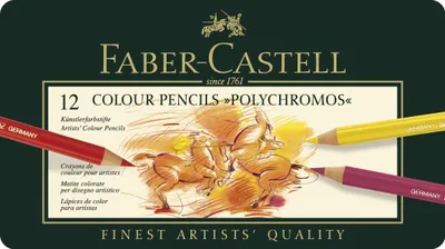 Produktbild von FABER-CASTELL Buntstifte POLYCHROMOS 12er Metalletui