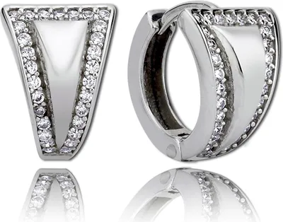 Produktbild von Balia Damen Silber 925 1,3cm weiß, silber Ohrschmuck D2BAO0015SW