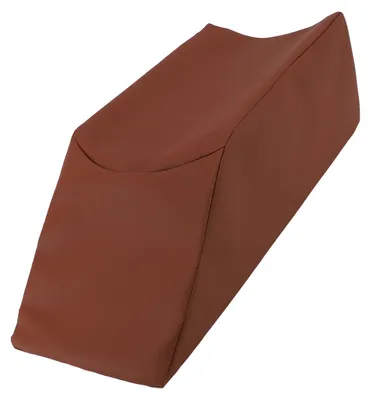 Image de Leg Elevation Pillows Sponge Brown Leather Relieve Leg Fatigue Elevated Leg Rest Pillow for Sleeping Reading Relaxing 50x20x15cm