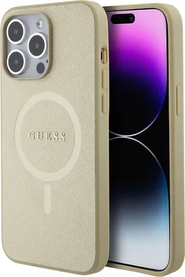 Produktbild von Guess iPhone 14 Pro Max Hardcase - Saffiano - Beige