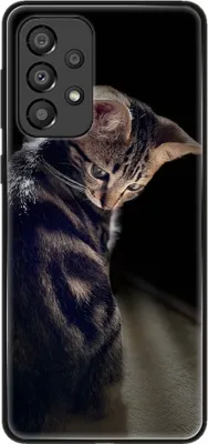 Immagine prodotto di Custodia König Design compatibile con Samsung Galaxy A33 5G - Custodia morbida in plastica per cellulare - Custodia per cellulare con gattino