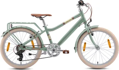 Produktbild von BIKESTAR Alu Kinderfahrrad ab 6-7 Jahre | 20 Zoll City Bike, 7 Gänge, V-Bremse | Grün