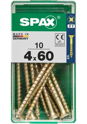 Produktbild von Spax Universalschrauben 4.0 x 60 mm PZ 2 - 10 Stk.