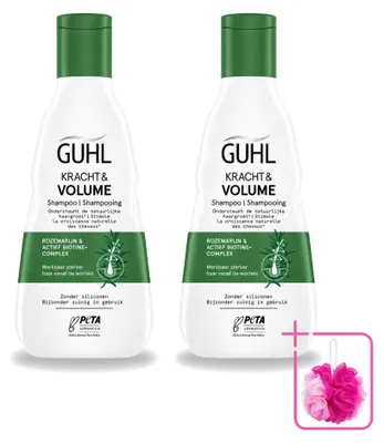 Image de 2 flacons de shampooing Guhl Kracht & Volume - 250 ml - Pack économique - 2 pièces