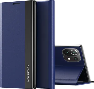 Immagine prodotto di Custodia Xiaomi Mi 11, Custodia magnetica in Finto cuoio con funzione stand per Xiaomi Mi 11 blu navy