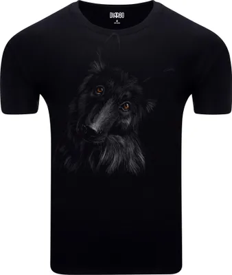 Produktbild von Diarbo Herren T-Shirt mit Tierliebhaber Druck Deutscher Schäferhund Schwarz Gr.XXL