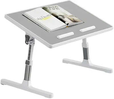Imagen del producto de Mesa portátil ajustable con patas plegables, ideal para usar en la cama, el sofá o el suelo