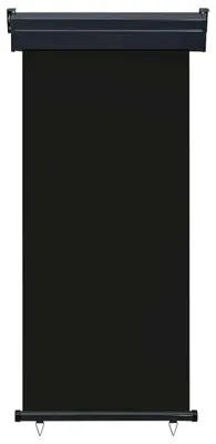 Produktbild von vidaXL Balkon-Seitenmarkise 85x250 cm Schwarz