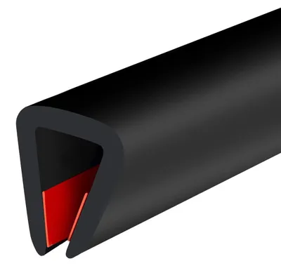 Productafbeelding van Zelfklevende Rubber Randafwerking, U-Vorm, 3 m Lang