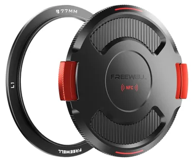 Imagen del producto de Anillo adaptador de 77 mm con tapa para filtros VND/CPL