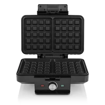 Produktbild von Tristar WF-1165 Waffeleisen, 2 Waffel(n), Quadratisch, Schwarz, Bakelit, Kunststoff, 0,7 m