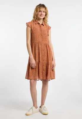 Image de Robe pour femme SAPORTA - orange, multicolore, taille XL