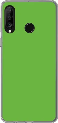 Produktbild von MuchoWow® Handyhülle Schutzhülle Hülle für Telefoonhoesje Huawei P30 Lite Grün - Farben - Natur Silikon Softcase Handy Hülle - Handyhülle