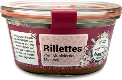 Produktbild von Rillettes vom Mühlviertler Maibock 170g - Fertiggericht von Hartls Kulinarikum