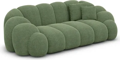 Produktbild von Strukturstoff 2-Sitzer Couch Liora Grün