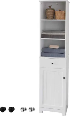 Produktbild von Badkameropbergkast mit 3 Planken - 1 Schublade - 1 Schrank