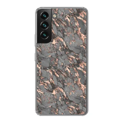 Produktbild von MuchoWow® Handyhülle Schutzhülle Hülle für Samsung Galaxy S22 Plus Marmor - Rose - Grau - Muster Silikon Softcase Handy Hülle - Schutzabdeckung