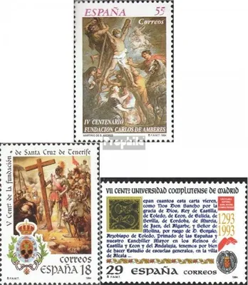 Produktbild von Briefmarken Spanien 1994 Mi 3159,3160-3161 (kompl.Ausg.) postfrisch Pilgerstiftung