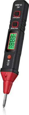 Produktbild von Spannungsprueferstift, Elektrizitaetstester, 12300 V Wechselstromspannungspruefer NCV-Induktionsphasenfolgemessung mit Taschenlampen-LCD-Anzeige