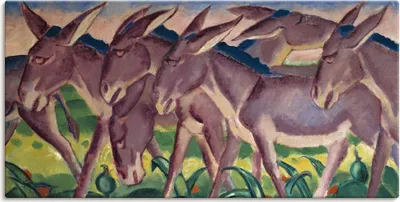 Produktbild von ARTland Leinwandbild Eselsfries. 1911 Größe: 100x50 cm