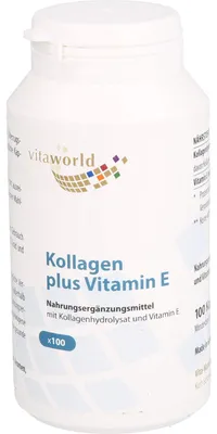 Produktbild von vitaworld Kollagen plus Vitamin E Kapseln, 100 St. Kapseln