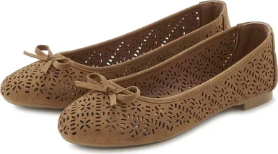 Produktbild von LASCANA Ballerina Slip-On-Sneaker, Freizeitschuh, Slipper, Halbschuh, camelfarben Größe 42