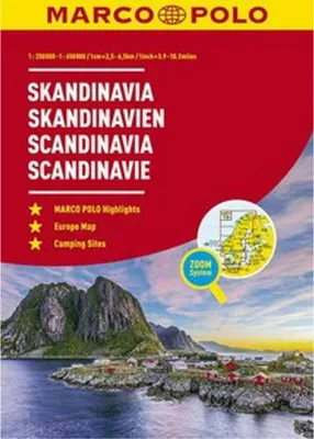 Produktbild von MARCO POLO Reiseatlas Skandinavien 1:250 000 / 1:650 000 mit Europa 1:4 500 000