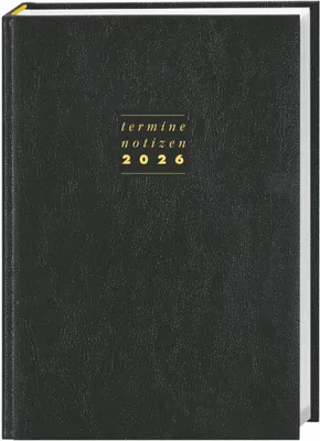 Produktbild von Terminer A6, Leder schwarz 2026
