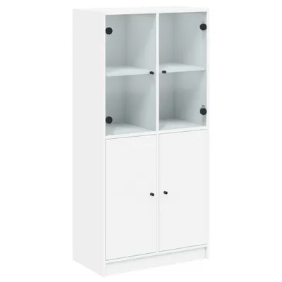 Produktbild von Highboard mit Türen Weiß 68x37x142 cm Holzwerkstoff