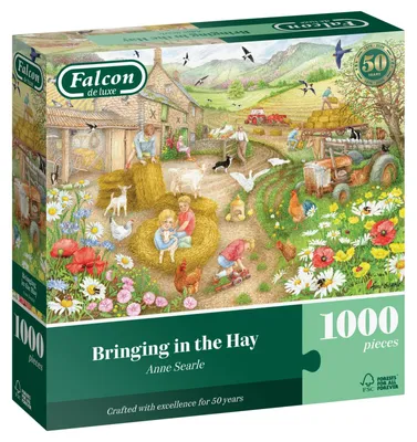 Obrázek produktu pro Puzzle 1000 dílků Falcon Přivážení sena Anne Searle
