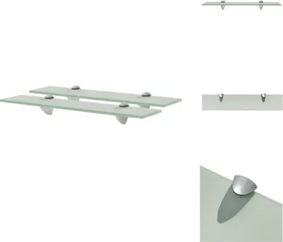 Produktbild von vidaXL Schwebende Regale 2 Stk. Glas 50x10 cm 8 mm -  Wandregale