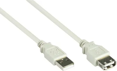 Obrázek produktu pro Kabelmeister SO-30247, 1 m, USB A, USB A, USB 2.0, 0,48 Gbit/s, Bílá