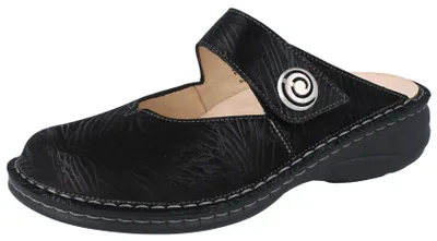 Produktbild von FINN COMFORT Canaro Damen Clog schwarz nero Crumble Nubukleder - Größe: 42