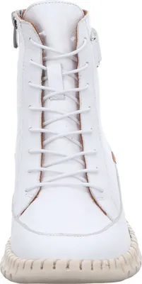 Produktbild von Gemini Damen Stiefelette mit Gummizug in Schnüroptik und Keilabsatz 364217-02, Größe:39 EU, Farbe:Weiß