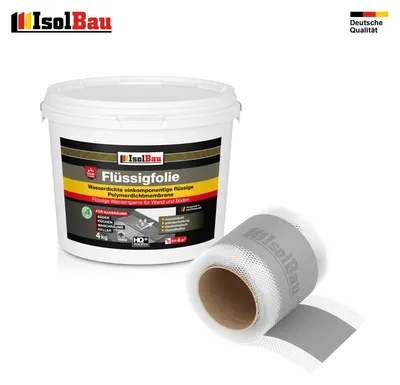 Dichtset Dusche Bad Flüssigfolie 4 kg Dichtband Dichtfolie Duschabdichtung