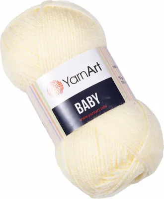 Produktbild von Yarn Art Baby 7003 Cream Strickgarn