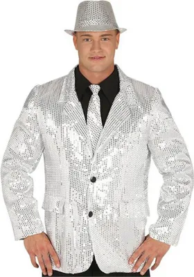 Immagine prodotto di Giacca Guirca in paillettes argento costume uomo XL XL