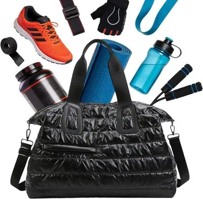 Productafbeelding van Heren Sporttas - Weekendtas Duffelbag - Sport en Reizen - Oxford Waterdicht - 52x35x22cm - Zwart