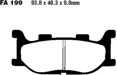 Zdjęcie produktu dla Klocki Hamulcowe Moto Yamaha Yp 250 Majesty (96-98)/ Yp 250 Majesty (00-03)