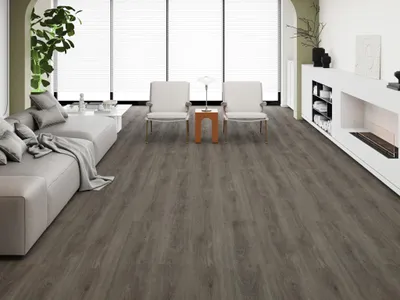 Produktbild von Timefloor | 2,922 m² | Greige 7 mm Vinylboden Klickvinyl Landhausdiele Eiche Optik, Nutzungsklasse 23 33, Trittschalldaemmung, Fuer Fussbodenheizung, Feuchtraumgeeignet