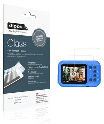 Produktbild von 2x Schutzfolie für Yixinxin UP014BU - Anti-Shock 9H Folie dipos Glass Kunststoffglas