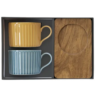 Image de Tasses et soucoupes en porcelaine Take A Break Design 2