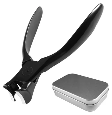 Productafbeelding van Nagelknipper, recht, met opvangbakje, roestvrij staal, 8 mm opening
