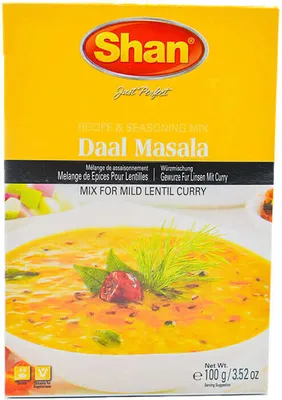 Produktbild von Daal Masala Gewürzmischung Shan | Perfekte Würze | Für mildes Linsen-Curry | 100 g