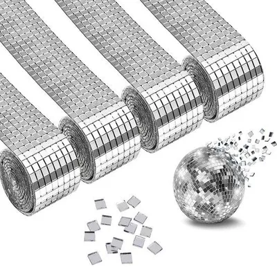 Productafbeelding van Zelfklevende mozaïektegel - Glanzend spiegels effect - 5 x 5 mm