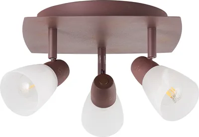 Produktbild von BRILLIANT Spotrondell, 3-flammig Milos kupfer IP20 E14 40 Watt dimmbar g. f. Tropfenlampe